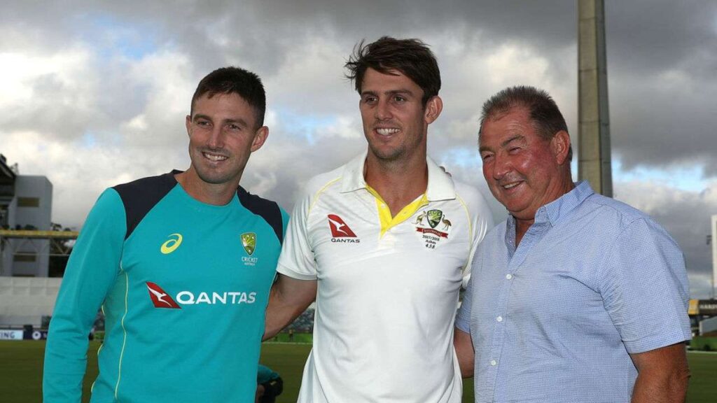 Shaun Marsh with his father
