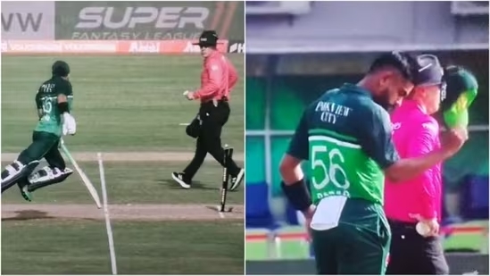 Mohammad Rizwan suffers silly run-out while avoiding throw, angry Babar Azam reacts by throwing cap