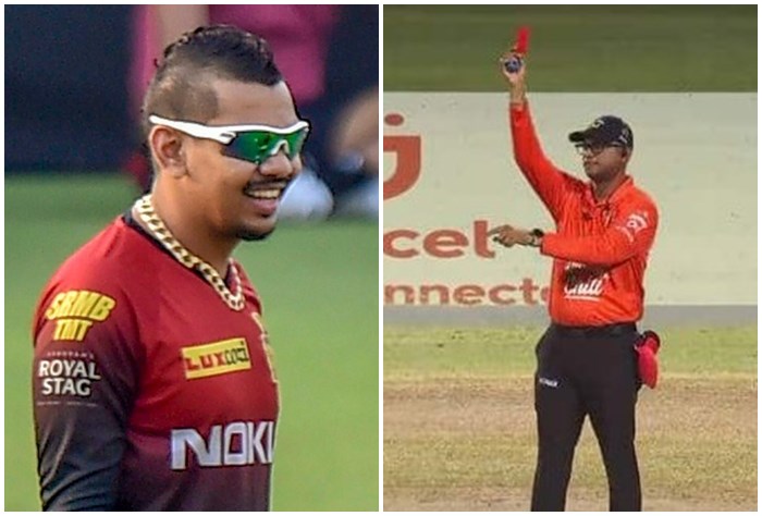 Sunil Narine becomes first recipient of slow-overs red card, asked to leave the field by umpire