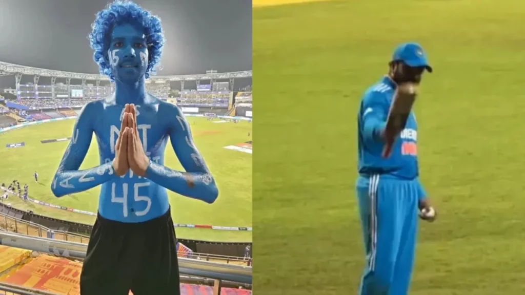 WATCH: Rohit Sharma Asks The Indian Fan To Wave The Indian Flag Higher