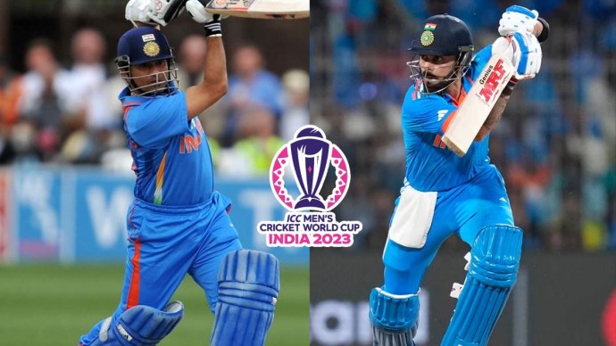 Virat Kohli breaks Sachin Tendulkar's records of most runs and most 50-plus scores in a World Cup; most tons in ODIs