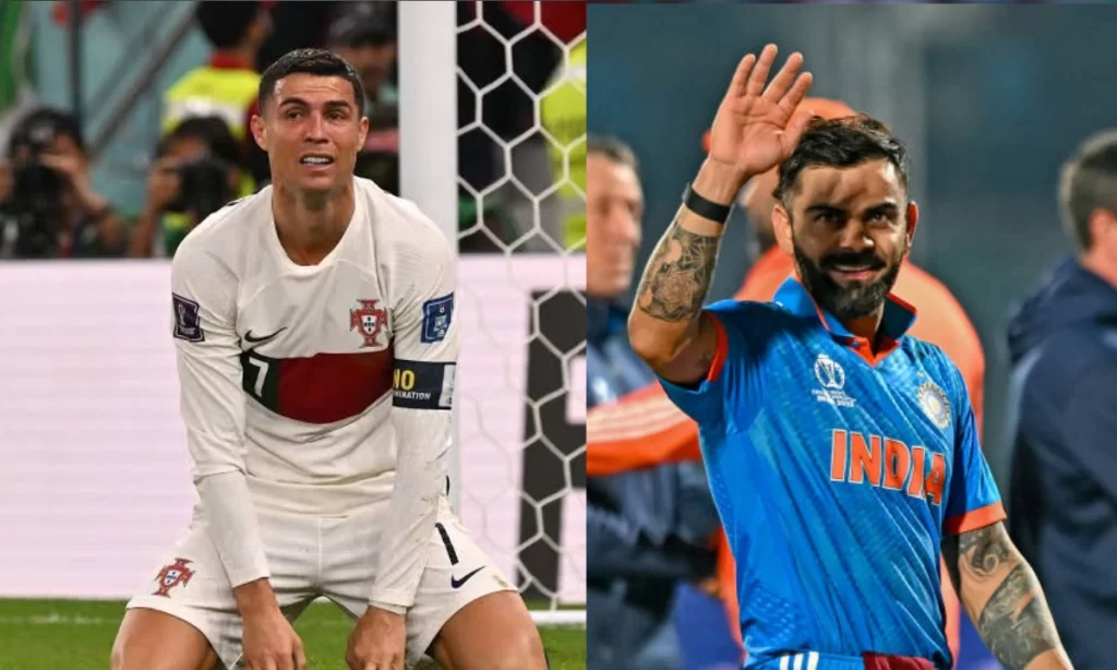 Virat Kohli and Cristiano Ronaldo
