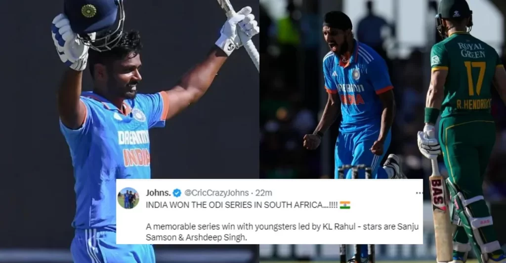 India vs South Africa Highlights, 3rd ODI: Sanju Samson, Arshdeep Singh shine as IND beat SA by 78 runs, win series 2-1