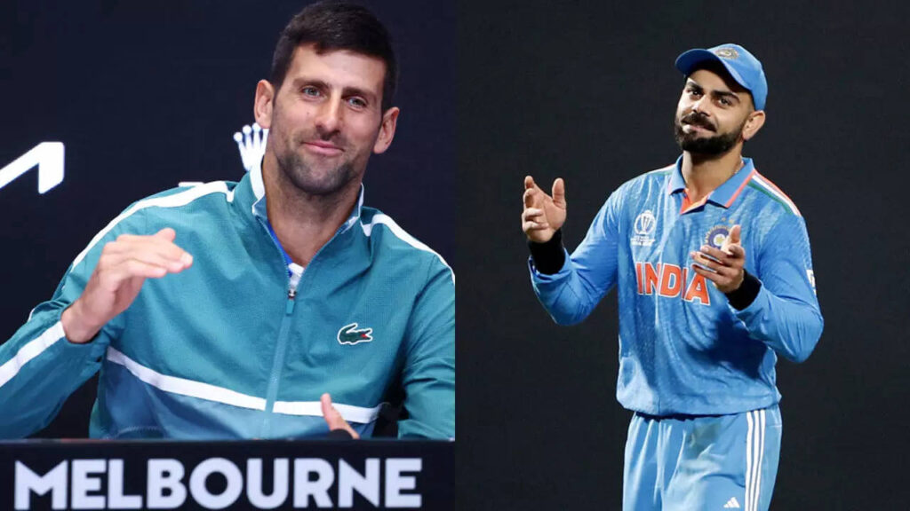 Novak Djokovic and Virat Kohli