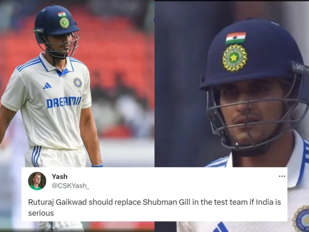 IND vs ENG: Fans brutally troll Shubman Gill after he departs for a two-ball duck in Hyderabad Test