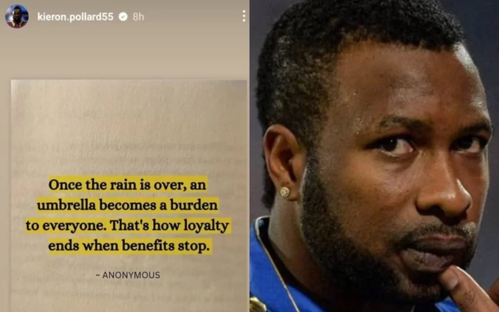 Kieron Pollard drops cryptic Instagram story on 'loyalty', triggers social media debate over MI-Hardik Pandya saga again