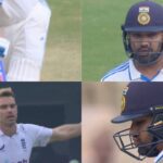 James Anderson 'exchanges words' with Rohit Sharma