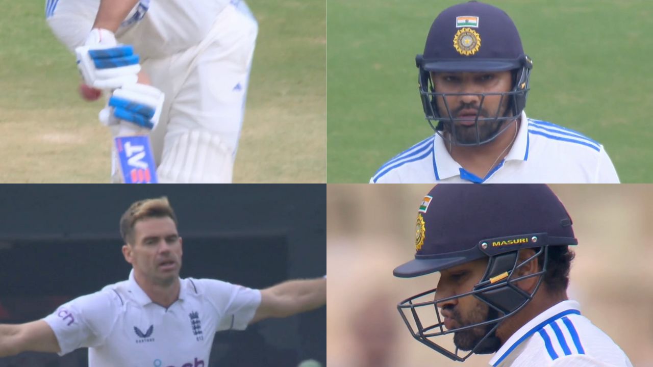 James Anderson 'exchanges words' with Rohit Sharma
