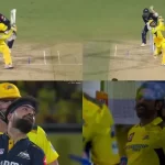 Sameer Rizvi hitting two sixes against Rashid Khan