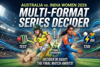 Australia Women lead India Women 6-4 in the 2026 multi-format series.