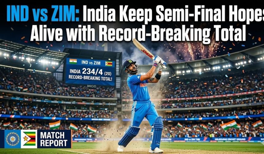 Abhishek Sharma celebrating his half-century against Zimbabwe at the MA Chidambaram Stadium, Chennai.