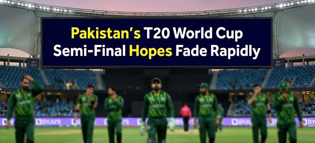 Pakistan’s T20 World Cup Semi-Final Hopes Fade Rapidly