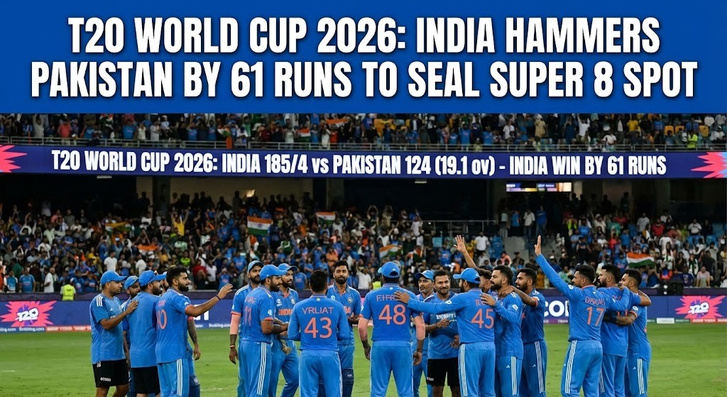 T20 World Cup 2026: India Hammers Pakistan by 61 Runs to Seal Super 8 Spot
