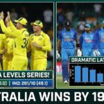 Georgia Voll and Beth Mooney batting together for Australia against India.