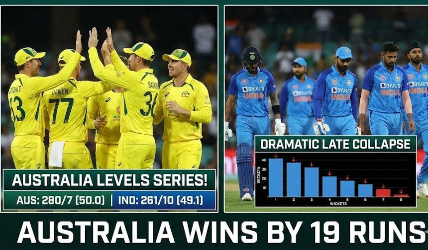 Georgia Voll and Beth Mooney batting together for Australia against India.