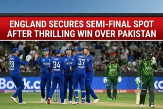 England captain Harry Brook celebrating his magnificent century against Pakistan during the T20 World Cup.