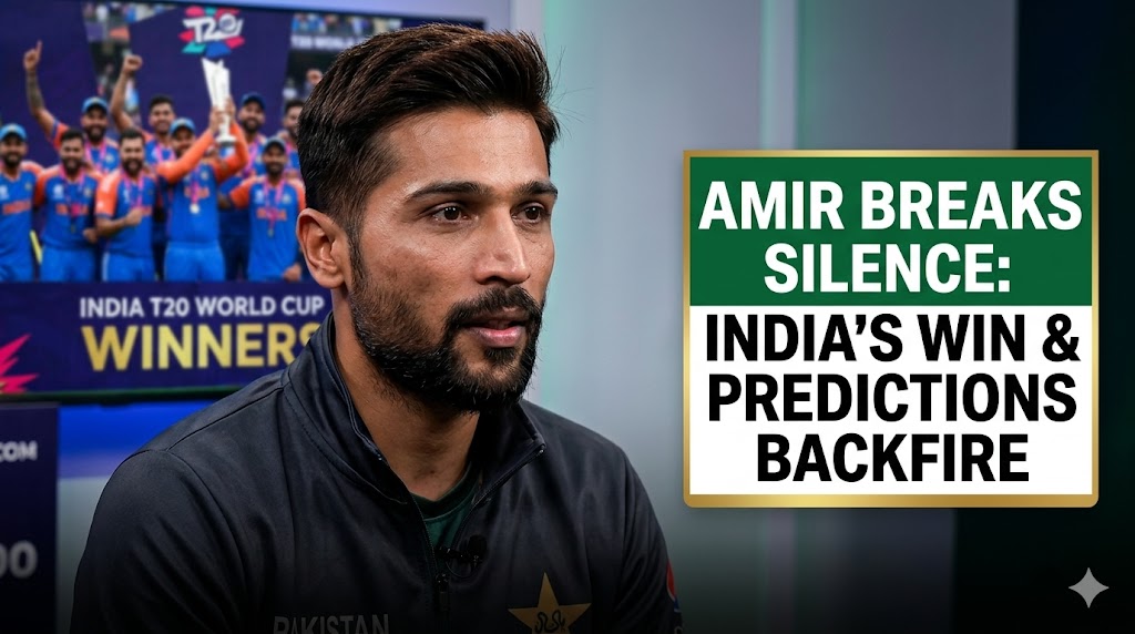 Mohammad Amir Breaks Silence on India’s T20 World Cup 2026 Win After Predictions Backfire