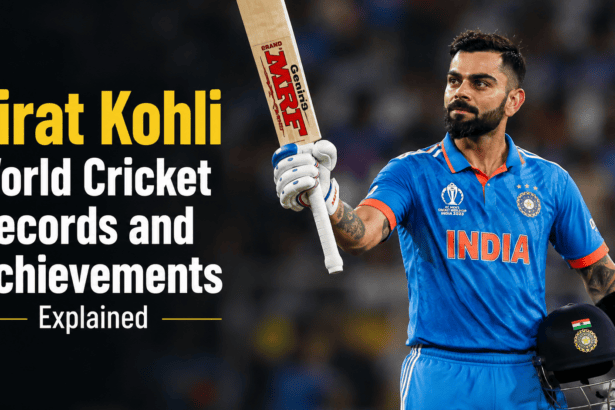 Virat Kohli celebrating an ODI century with his bat and helmet raised in the air.